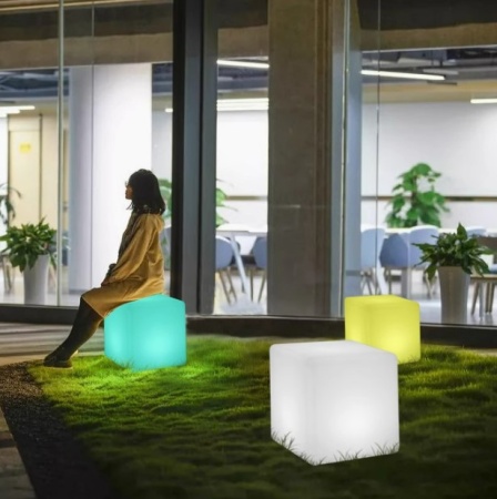 Светильник Куб 10 питание от сети 220В, RGB